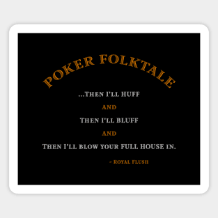 A Poker Folktale Magnet